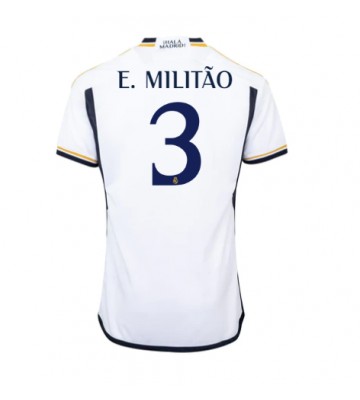 Real Madrid Eder Militao #3 Hjemmebanetrøje 2023-24 Kort ærmer